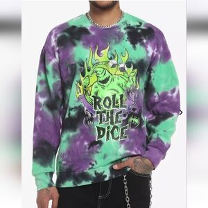 Oogie Boogie Tie-Dye Sweatshirt with Graphic Print Unisex